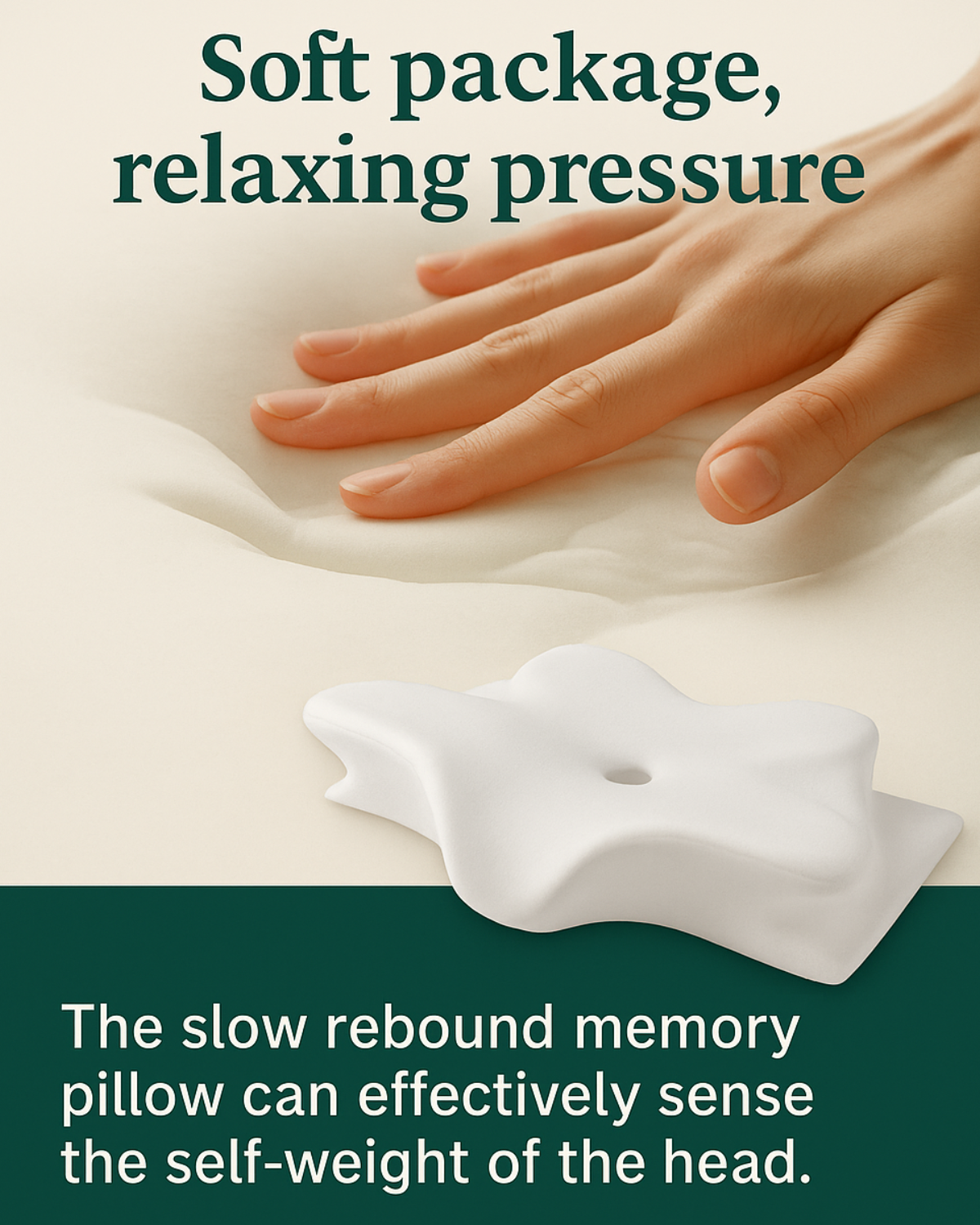 Butterfly-Shaped Memory Foam Cervical Pillow – Orthopedic Neck & Shoulder Support for Pain Relief & Better Sleep