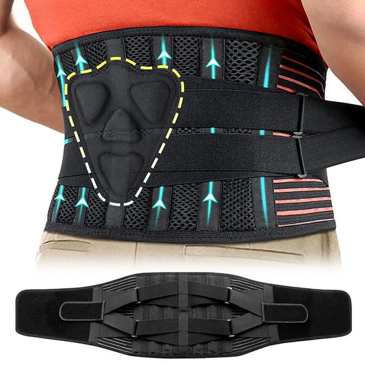 Back Brace for Lower Back Pain – Lumbar Support Belt for Men & Women, Breathable Waist Support for Sciatica & Herniated Disc Relief