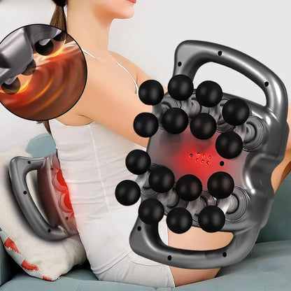 Professional Fascia Massage Gun – Deep Tissue Relief with 16 or 6 Interchangeable Heads