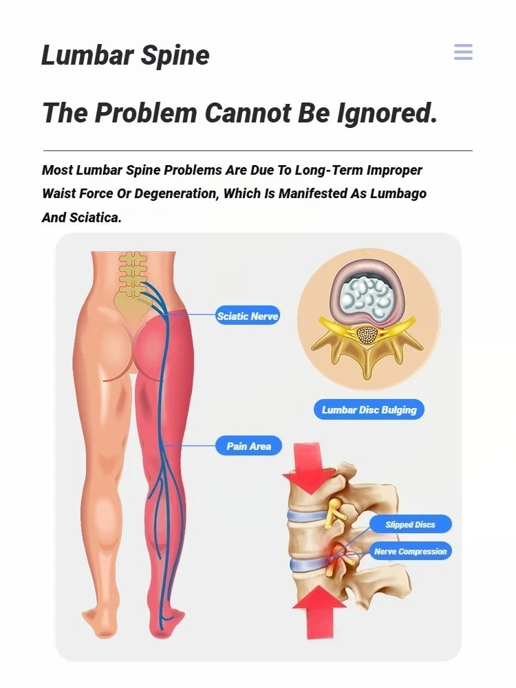 Adjustable Lumbar Stretch & Back Pain Relief Device