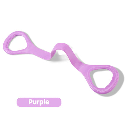 8 Fitness Elastic Resistance Band for Yoga Pilates Arm Back Shoulder Exercise Training Workout Equipment