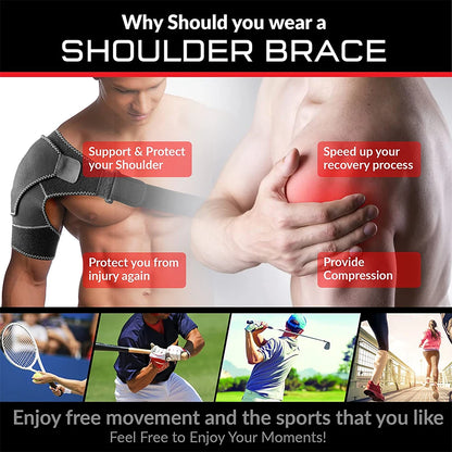 Adjustable Shoulder Support Brace – For Pain Relief & Injury Recovery