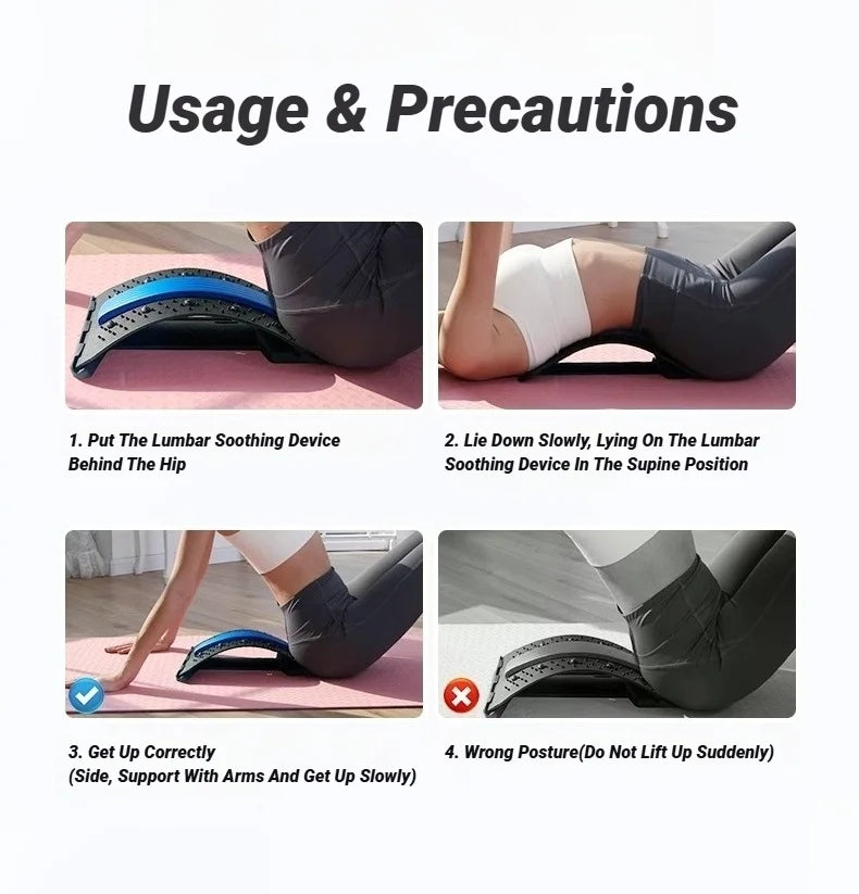 Adjustable Lumbar Stretch & Back Pain Relief Device