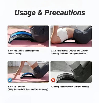 Adjustable Lumbar Stretch & Back Pain Relief Device