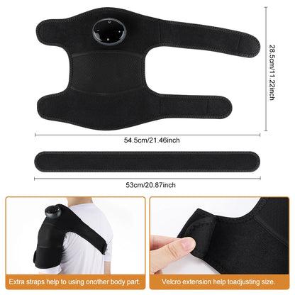 3-in-1 Electric Heating Massager – Heat, Vibration & Compression Therapy for Shoulder, Knee & Calf Pain Relief