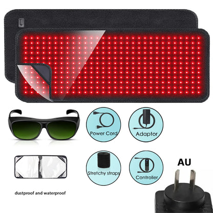 Updated Red Light Therapy Heating Pad for Body Infrared Light Device Cushion Mat Waist Back Shoulder Muscle Pain Relief Relax