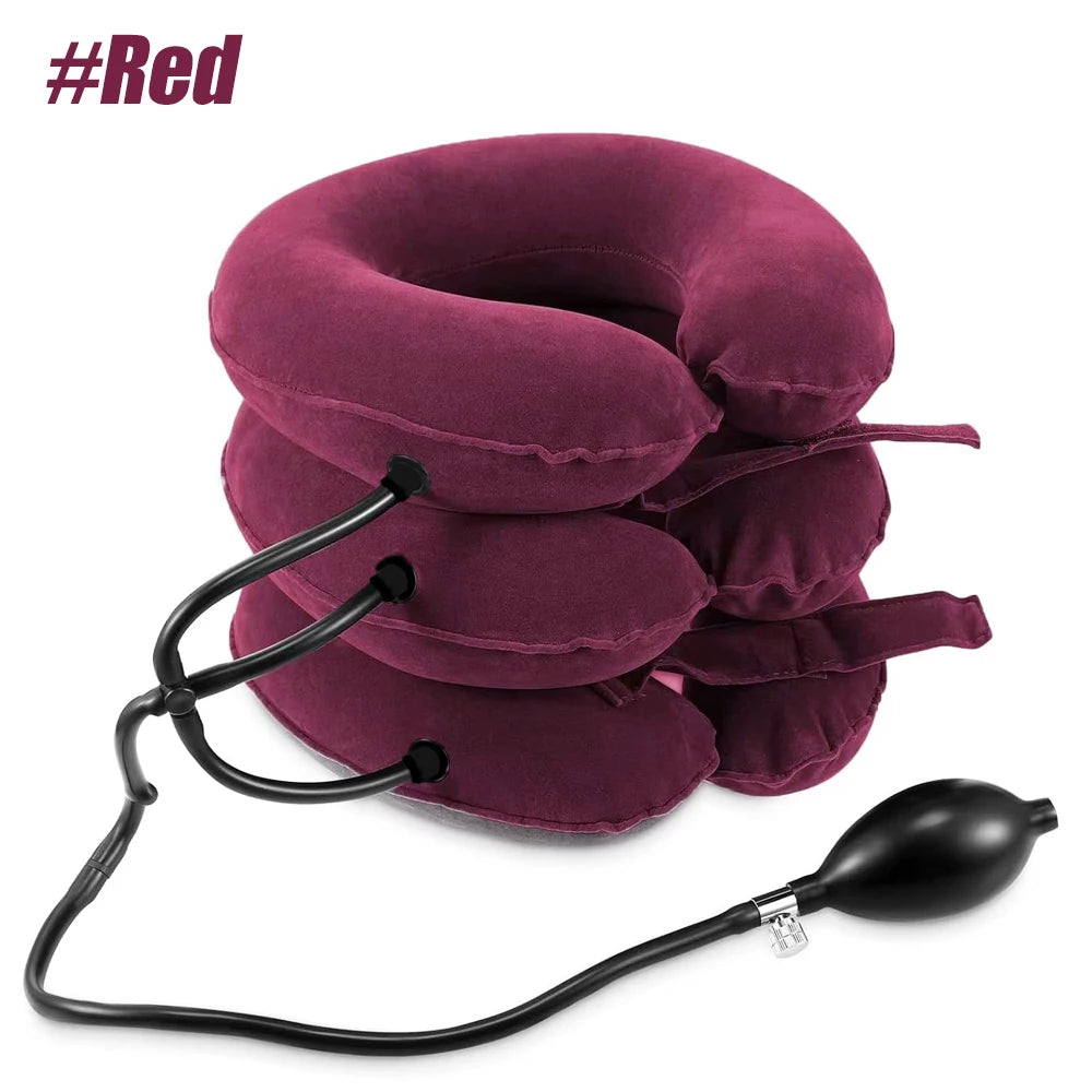 Inflatable Cervical Neck Traction Device for Neck & Shoulder Pain Relief
