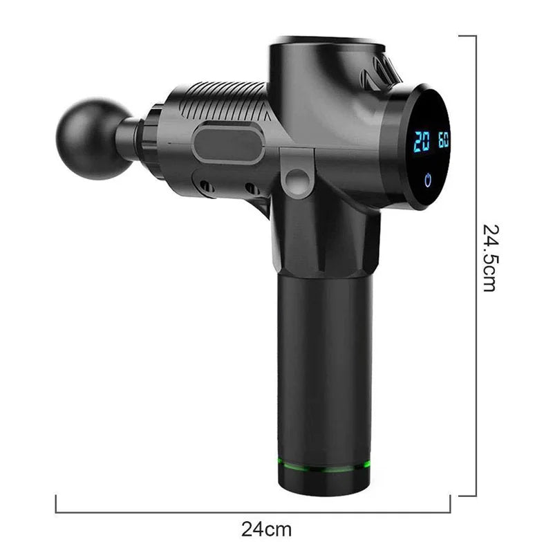 Fascial Massage Gun – Electric Percussion Pistol for Deep Tissue Muscle Relaxation, Pain Relief & Full-Body Massage
