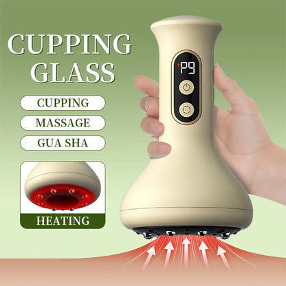 Smart Cupping Massage Machine – 9 Levels Suction, Red Light Heating, Anti-Cellulite Therapy