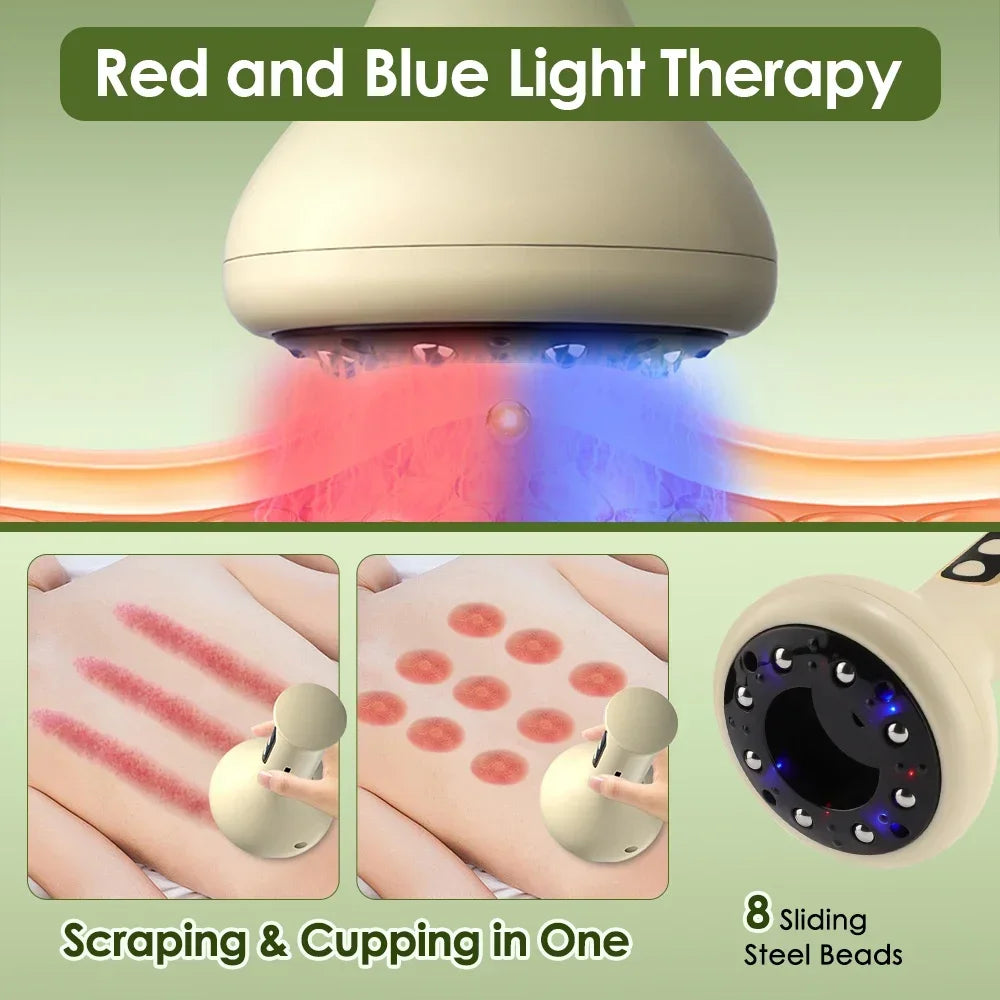 Smart Cupping Massage Machine – 9 Levels Suction, Red Light Heating, Anti-Cellulite Therapy