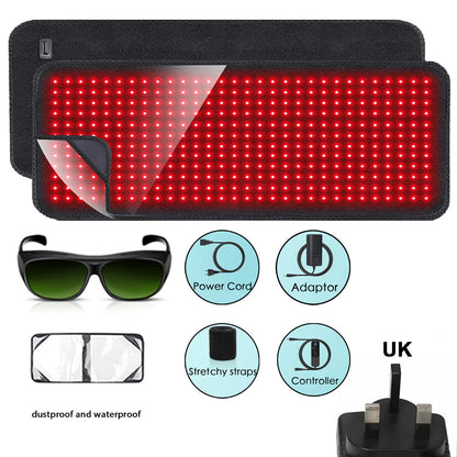 Updated Red Light Therapy Heating Pad for Body Infrared Light Device Cushion Mat Waist Back Shoulder Muscle Pain Relief Relax
