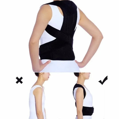 Adjustable Back Posture Corrector with Breathable Straps