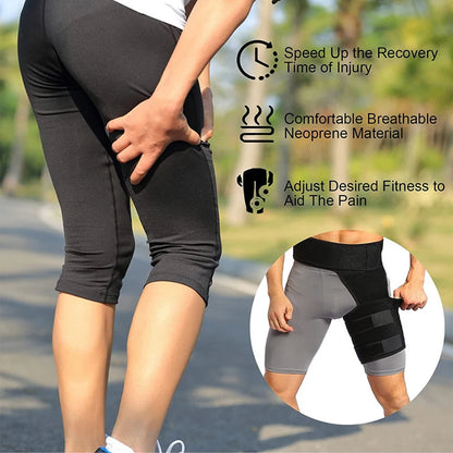 Tcare Sciatica Nerve Pain Relief Thigh Compression Brace for Hip Joints Arthritis Groin Wrap Brace Protector Belt Legwarmers New