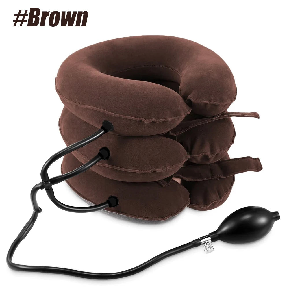 Inflatable Cervical Neck Traction Device for Neck & Shoulder Pain Relief