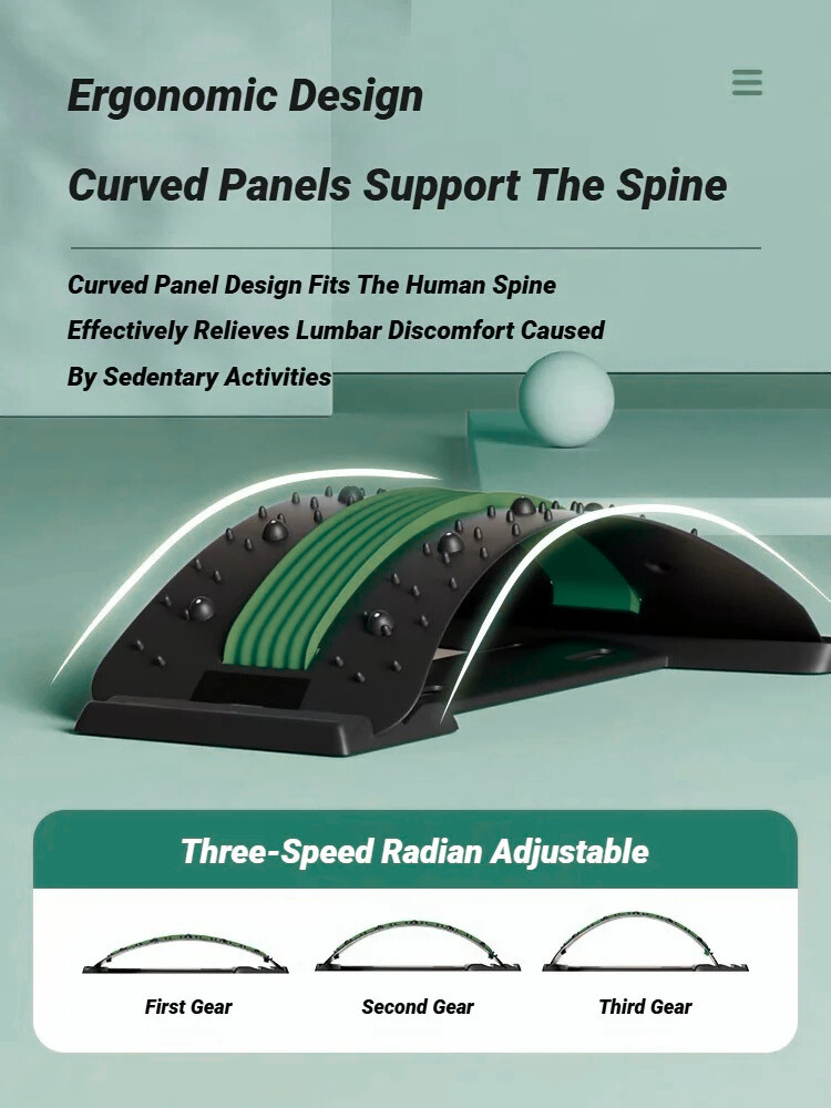 Adjustable Lumbar Stretch & Back Pain Relief Device