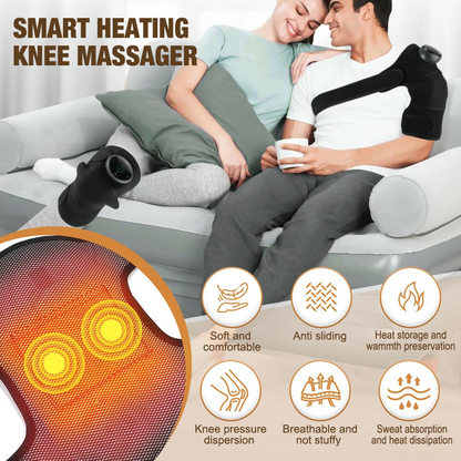 3-in-1 Electric Heating Massager – Heat, Vibration & Compression Therapy for Shoulder, Knee & Calf Pain Relief