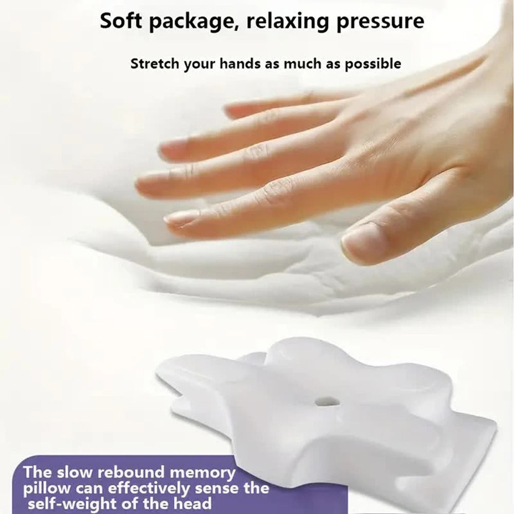 Suthria Ergonomic Butterfly Cervical Pillow – Memory Foam Neck & Shoulder Support for Side, Back & Stomach Sleepers